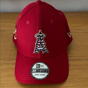 MLB LA Angels New Era Red 39THIRTY Baseball Cap